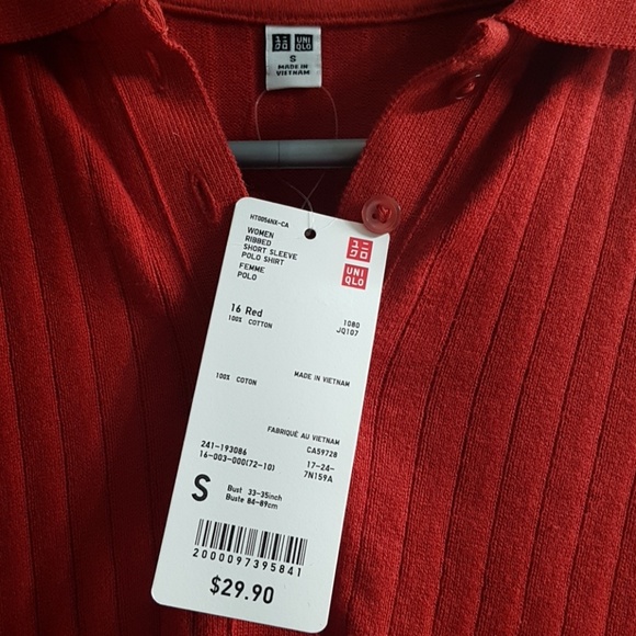 Uniqlo Ribbed Polo NWT - Picture 3 of 4
